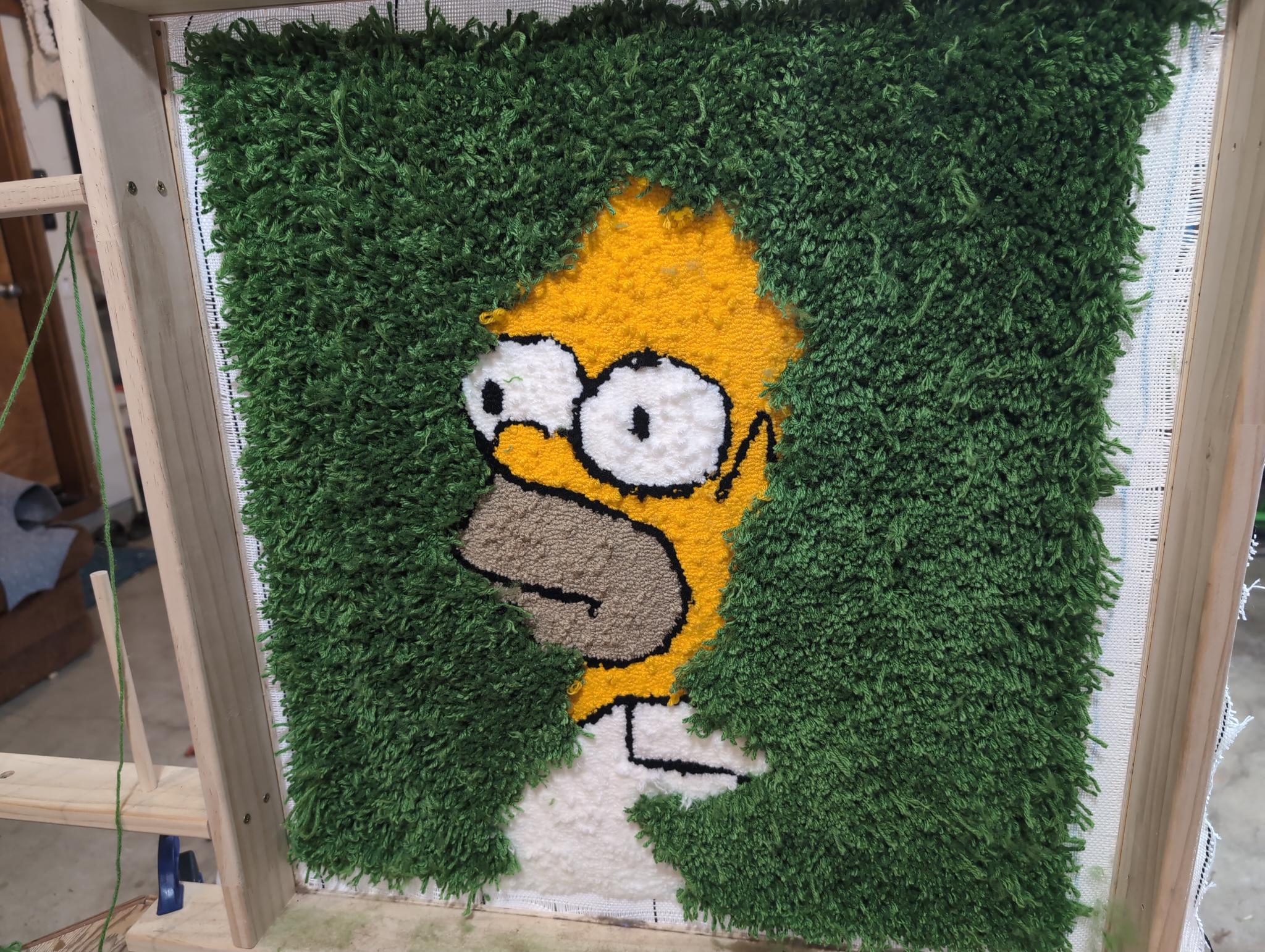 Homer in the Bushes