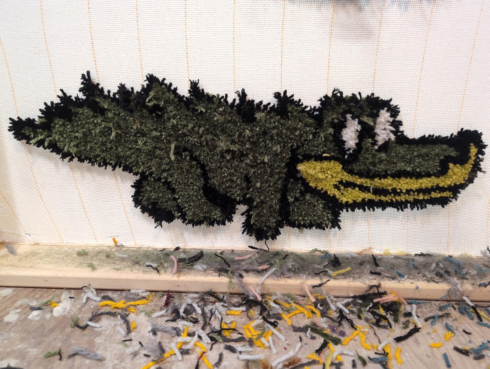 King Gizzard and the Lizard Wizard Alligator Fiber Art